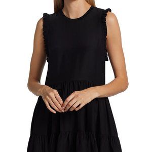 Cinq a Sept Eleanora Silk Dress, Black, Size M